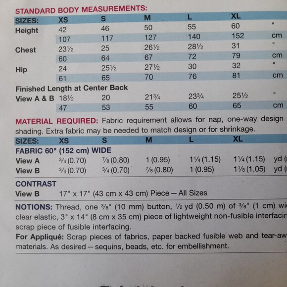 Girls Empire Waist Pullover Tops Sewing Pattern Sizes 4-14 Kwik Sew 3861 UNCUT - Picture 6 of 7